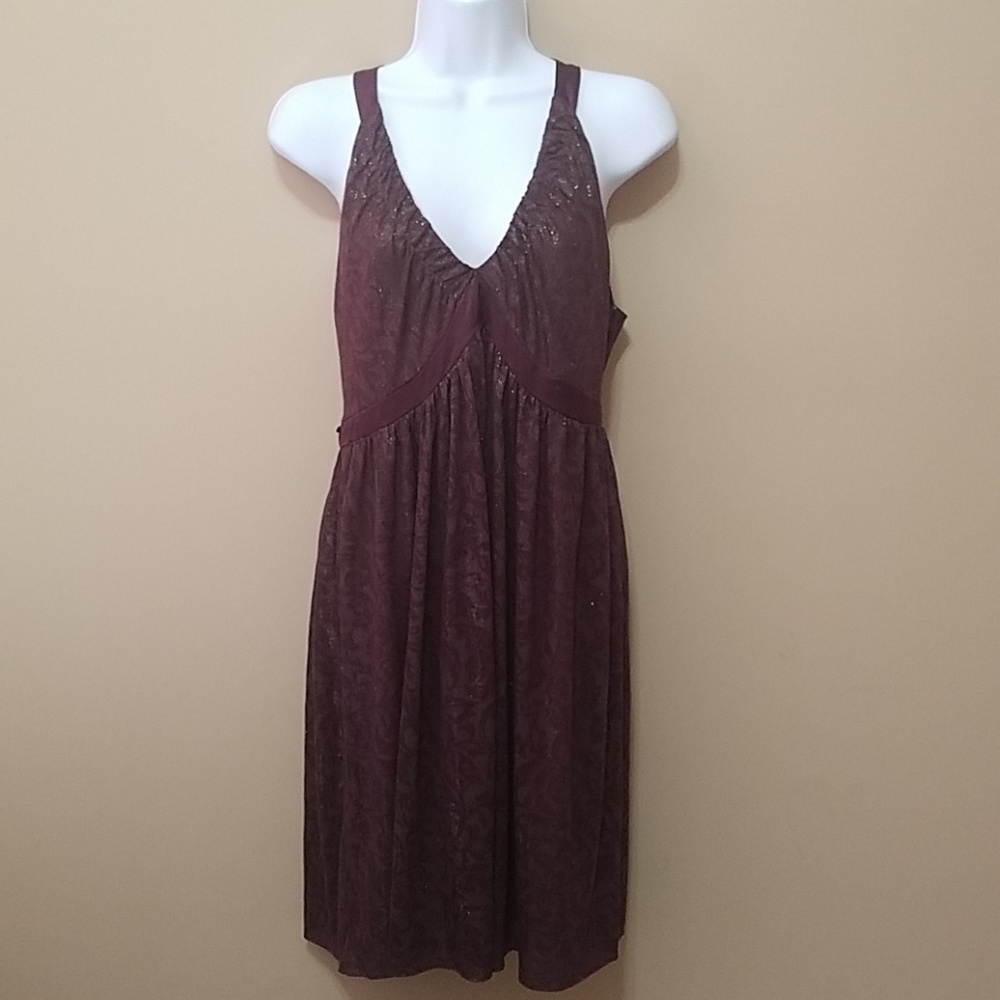 Laundry Dress 6 Whimsigoth Y2K Cocktail Babydoll Shimmer Purple Burnout Halter